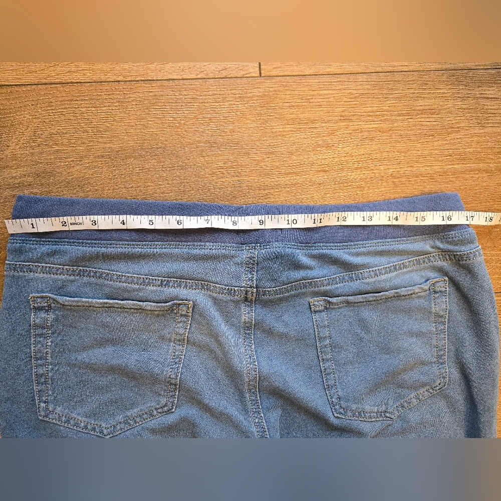 SO Girls Plus Rib Waist Embellished Skinny Jeggings Jeans Size 20 Plus Blue - Picture 6 of 7